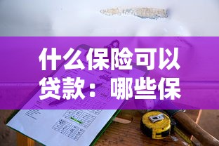 什么保险可以贷款：哪些保单能申请贷款？