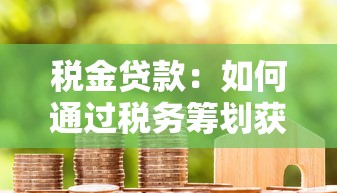 税金贷款：如何通过税务筹划获取低息融资