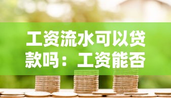 工资流水可以贷款吗：工资能否作为贷款抵押依据