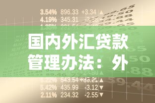 国内外汇贷款管理办法：外汇贷款管理政策有哪些最新规定