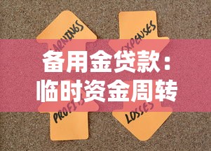 备用金贷款：临时资金周转如何解决