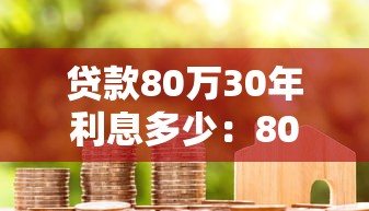 贷款80万30年利息多少：80万房贷30年总利息需还多少
