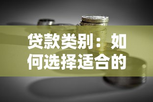 贷款类别：如何选择适合的融资方式