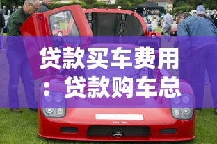 贷款买车费用：贷款购车总成本需要多少