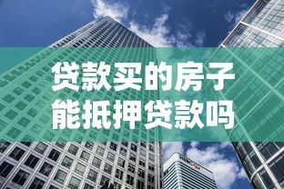 贷款买的房子能抵押贷款吗：已贷款房产可否再次抵押借款