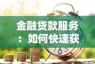 金融贷款服务：如何快速获取资金周转支持