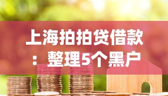 上海拍拍贷借款：整理5个黑户花户能下款的app口子