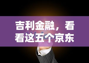 吉利金融，看看这五个京东贷款平台