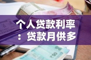 个人贷款利率：贷款月供多少比较划算
