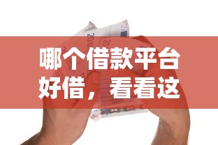 哪个借款平台好借，看看这五个逾期可以贷款的平台