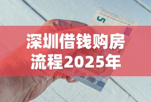 深圳借钱购房流程2025年精选：整合5个网贷平台一定能借到钱