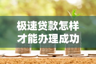 极速贷款怎样才能办理成功：如何最快申请到极速贷款