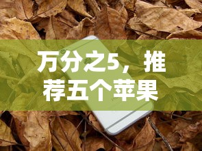 万分之5，推荐五个苹果手机id贷款平台