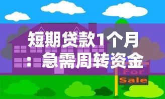 短期贷款1个月：急需周转资金一个月如何解决