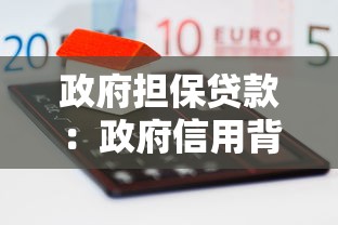 政府担保贷款：政府信用背书融资有哪些申请条件