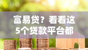 富易贷？看看这5个贷款平台都