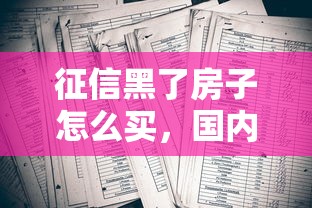 征信黑了房子怎么买，国内五大2025最新比较靠谱的网贷平台