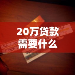 20万贷款需要什么条件：申请20万贷款需满足哪些要求