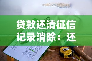 贷款还清征信记录消除：还清贷款后个人征信何时能恢复