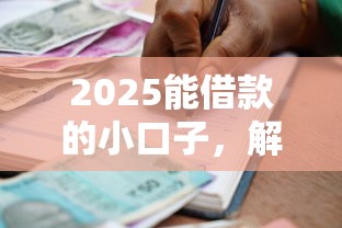 2025能借款的小口子，解答五家2025最新个体户贷款平台