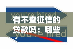 有不查征信的贷款吗：哪些贷款产品不查个人征信？