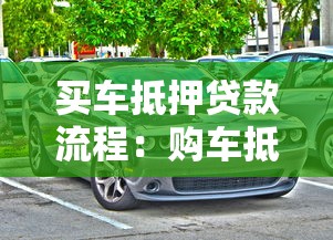 买车抵押贷款流程：购车抵押贷款流程有哪些步骤