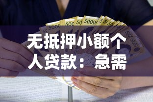 无抵押小额个人贷款：急需小额资金如何快速申请