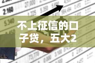 不上征信的口子贷，五大2025最新网贷平台