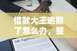 借款大王逾期了怎么办，整合5个2025最新21岁贷款平台