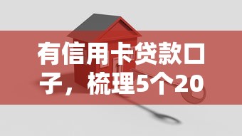 有信用卡贷款口子，梳理5个2025最新新口子黑户