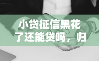 小贷征信黑花了还能贷吗，归纳5个2025最新网贷平台借钱不上征信记录的