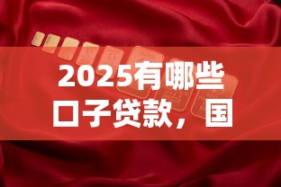 2025有哪些口子贷款，国内五大2025最新2025高炮口子秒下款免审核