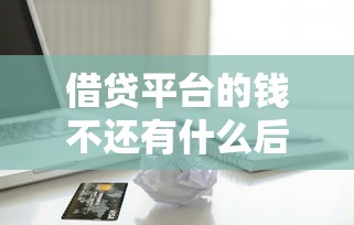 借贷平台的钱不还有什么后果，总结五个2025最新网贷大平台