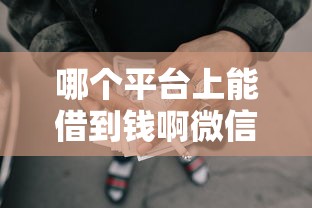 哪个平台上能借到钱啊微信，国内五大2025最新十大靠谱网贷平台