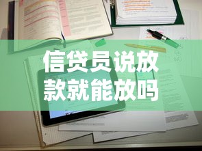 信贷员说放款就能放吗：信贷员承诺放款是否可信
