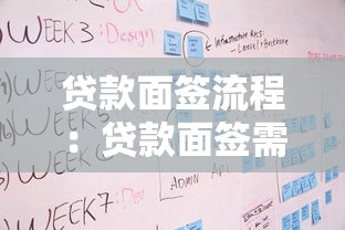 贷款面签流程：贷款面签需要准备哪些材料