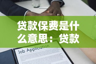 贷款保费是什么意思：贷款保险费用具体指什么