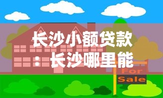 长沙小额贷款：长沙哪里能快速借到小额资金