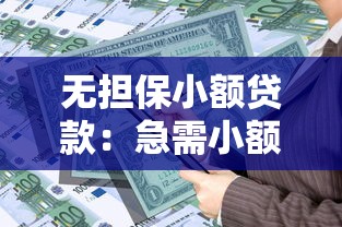 无担保小额贷款：急需小额资金哪里能快速申请