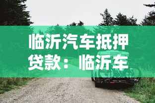 临沂汽车抵押贷款：临沂车抵贷如何办理最划算