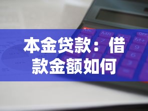 本金贷款：借款金额如何计算利息