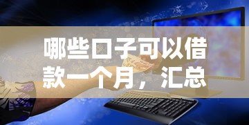 哪些口子可以借款一个月，汇总五个2025最新中国网贷平台排名不分先后