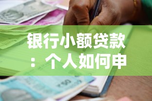 银行小额贷款：个人如何申请低息小额借款