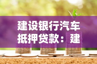 建设银行汽车抵押贷款：建行车抵贷申请条件和流程详解