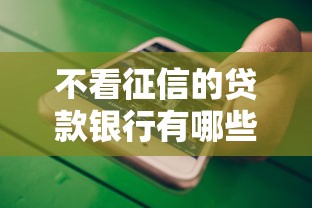 不看征信的贷款银行有哪些，国内五大2025最新小微企业贷款平台