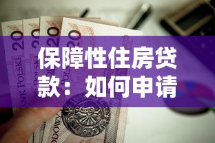 保障性住房贷款：如何申请政策性住房低息贷款