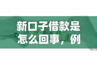 新口子借款是怎么回事，例举5个2025最新17岁贷款平台秒到账