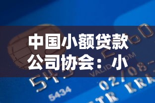 中国小额贷款公司协会：小额贷协会有何监管新规