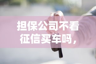 担保公司不看征信买车吗，解答五家2025最新不看征信贷款平台