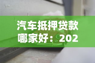 汽车抵押贷款哪家好：2025年车抵贷平台哪家最靠谱